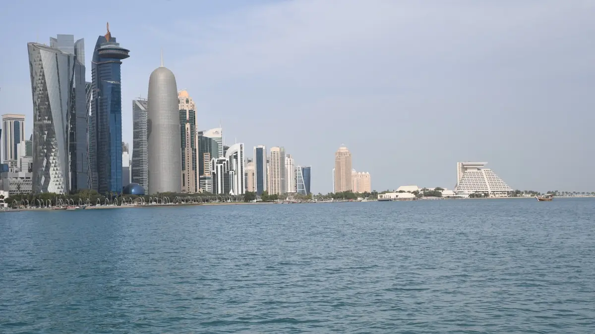أفق الدوحة على الواجهة البحرية
