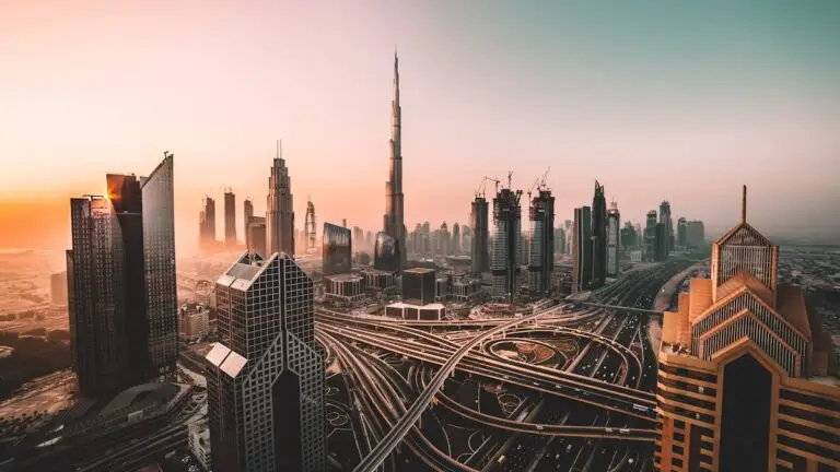 أفق دبي وبرج خليفة